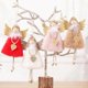 thumbnail image 3 of adornos navideños de peluche de ángel para árbol de Navidad (blanco, rosa, caqui y rojo), 3 of 5