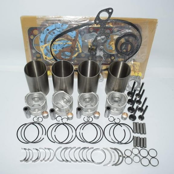 V2203 Rebuild Kit Compatible with Kubota Engine Bobcat Clark 763 773 753 loader R510 R520S Bobcat S130 S150 S160 Repair Parts Cylinder Liners Piston Valves Cylinder Liners Full Gasket Kit