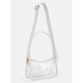 thumbnail image 3 of No Boundaries Women's Game Day Clear Mini Shoulder Bag, White, 3 of 5