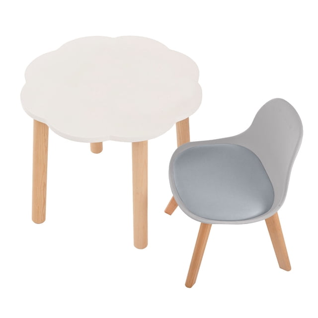 Mesa nube - Silla Frankfurt (Gris, Barniz)