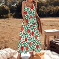 thumbnail image 3 of Tomato Pattern Sleeveless Dress Dresses Women Summer Women's Summer Clothing, 3 of 9