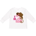 thumbnail image 3 of Inktastic 2nd Birthday 2 Year Old Cowgirl Hat Girls Long Sleeve Toddler T-Shirt, 3 of 5