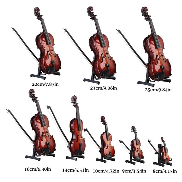 SHISUYAN 8 Ensembles de Mini Violons Modèle de Violon de Noël Instrument de Bureau Décoration SHISUYAN 8 Ensembles de Mini Violons Modèle de Violon de Noël Instrument de Bureau Décoration