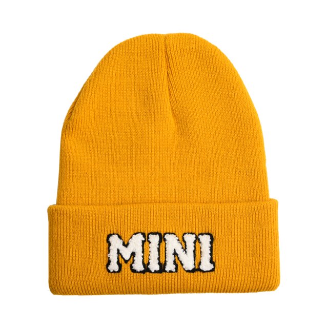 Gorro de lana MAMA con letras bordadas en toalla para otoño e invierno, Europa y Estados Unidos, color liso, cálido, de punto
