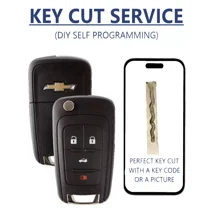Key Cut Service Chevrolet Flip Remote Key 2010 - 2017