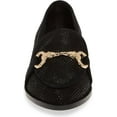thumbnail image 4 of Cecelia New York FENTON Loafer Black Leather Horse Bit Slip On Gold Buckle Flats (Black, 9), 4 of 7