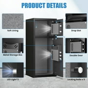 karbeen 7.0 Cu ft Large Safe Box Fireproof Waterproof, Digital KeypadHome Safe with Deposit Slot & Dual Alarm System, Money Safe With Mute Function and LED Light, Security Box for Money Valuables