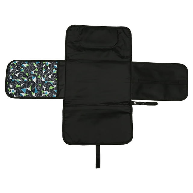 Cambiador de pañales portátil e impermeable para bebé, ideal para viajes y hogar (estampado colorido)