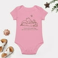 thumbnail image 4 of Sometimes The Smallest Things Fill The Heart – Sweet Quote Baby Bodysuit – Cute Gift for Newborn Or Baby Shower Pink-style 9months, 4 of 7