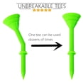 thumbnail image 3 of Amy Sport Golf Tees Plastic 3 1/4 Inch Upgrade Unbreakable Bulk 30 Pack Reduce Friction Side Spin Durable Stable 83 Mm Long Tee For Golfer Practice (Aqua 30 Pcs In 3 1/4 Inch), 3 of 4