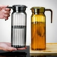 thumbnail image 3 of Shoreew 1.1 Litre Plastic Pitchers with Lid BPA-Free Clear Water Pitcher for Iced Tea Lemonade Unbreakable Beverage Pitcher Fridge Jug for Home Office, 3 of 7