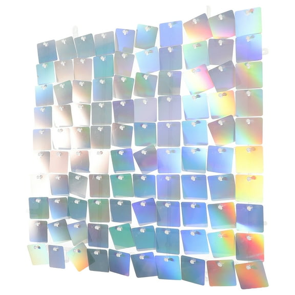 WHAMVOX Glitter Backdrop Panel for Decor Plastic Material Easy to Install for Parties and Weddings 4.5ft x 6.7ft