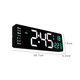 thumbnail image 3 of Reloj digital de pared para sala de estar con pantalla grande de 16 pulgadas y pantalla LED, cronometraje moderno, tecnología de ahorro de energía, para decoración del hogar, marco de metal., 3 of 6