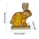 thumbnail image 3 of Xihbxyly Adorno Led de Madera, Decoración Festiva para El Hogar, Diseño Único, Luz Brillante para Mesa, Ideal para Pascua y Navidad, Ideal para Chimenea, 22,5 X 5 X 26 Cm., 3 of 7