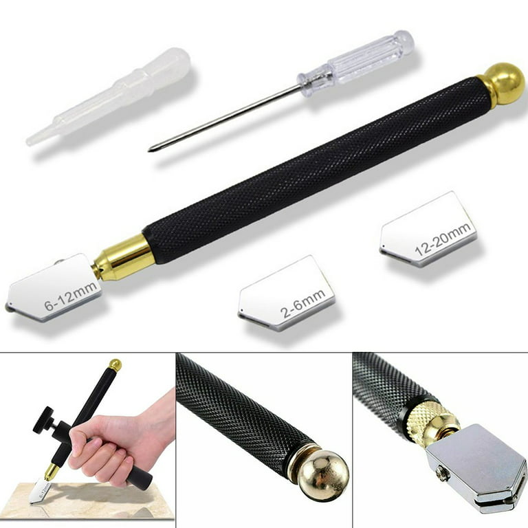  Glass Cutter Tool Mirror Cutting Tool with 2-6 mm, 5