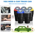 thumbnail image 6 of Dosaele Car Garbage Trash Can, Mini Portable Auto Garbage Can Car Trash Can Common Use for Autotive Car, Home, Office, Kitchen, Living Room, Bedroom, Study, Dinning Room, Bathroom, 6 of 7