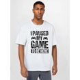 thumbnail image 1 of Men'S Casual Crew Neck T-Shirt with Geometric Print,Slight Stretch, Regular Fit, Summer Wear, 1 of 4
