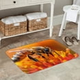 thumbnail image 7 of Sikiie Honeybee On Vibrant Flower Print Flannel Anti-slip Floor Mat 16x24in, Thickened Dustproof Entrance Door Mat Floor Mat for Kitchen, Bathroom, Laundry Room, 7 of 7