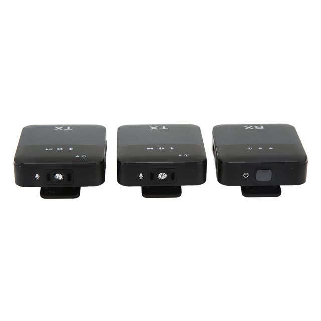 Micrófono de Solapa de Lavalier, Tecnología Inalámbrica Portátil de 2.4G Micrófono Lavalier Lavalier versáil para Entrevista Al Aire Libre para Teléfono Móvil