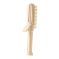 thumbnail image 4 of Cepillo para peinar el cabello, cepillo para desenredar, profesional, portátil extensible para baño, camping, salón, senderismo, oficina Crema, 4 of 8