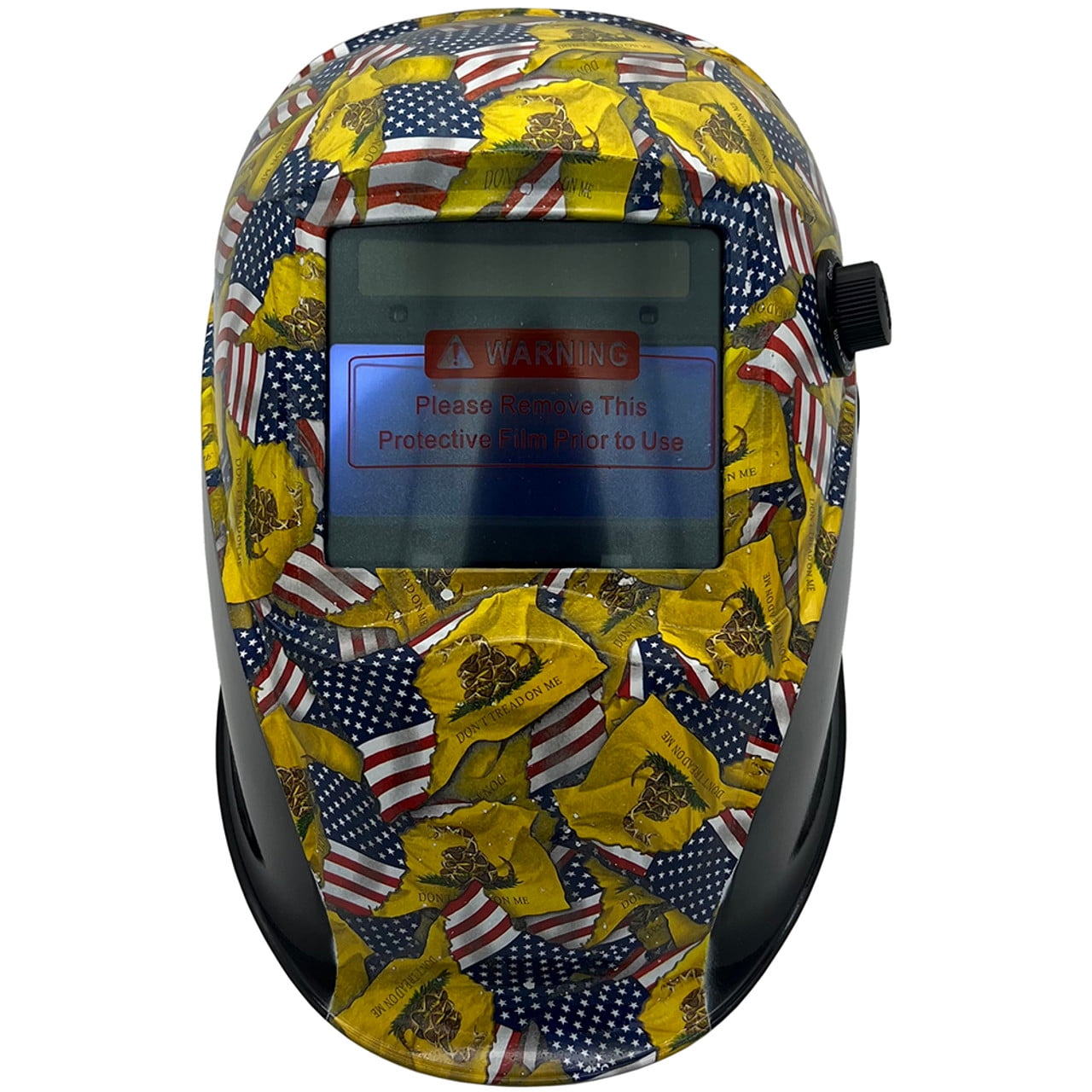 Don't Tread On Me USA Flag Pattern Hydro Dipped Auto Darkening Welding Helmets