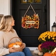 thumbnail image 4 of Small Fall Wreath, Welcome Sign, Autumn Door Decor for Front Door | Cute Hello Fall wreath for front door, wall, office, entryway, and indoor outdoor autumn harvest decor. 4PCS, 4 of 8