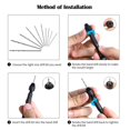 thumbnail image 4 of Mini juego de brocas manuales con brocas para tallar agujeros de perforación, 4 of 5
