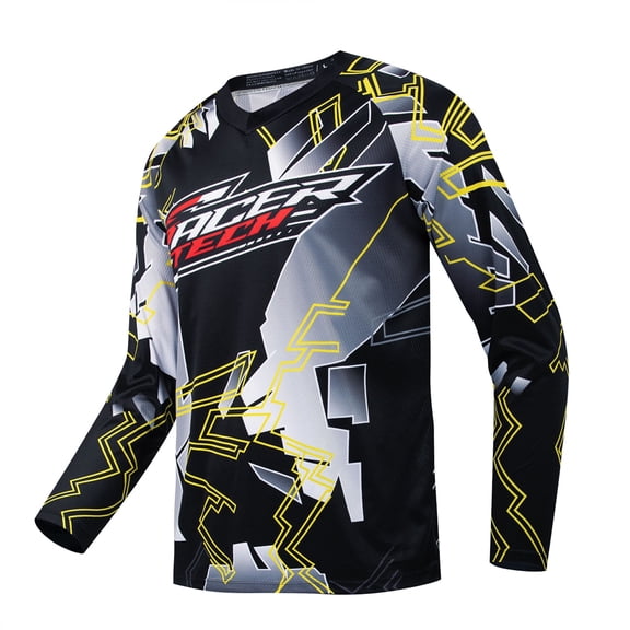 Men's Cycling Jersey MTB T Shirt Long Sleeve Mountain Bike Motorcycle Outdoor Bicycle Clothes