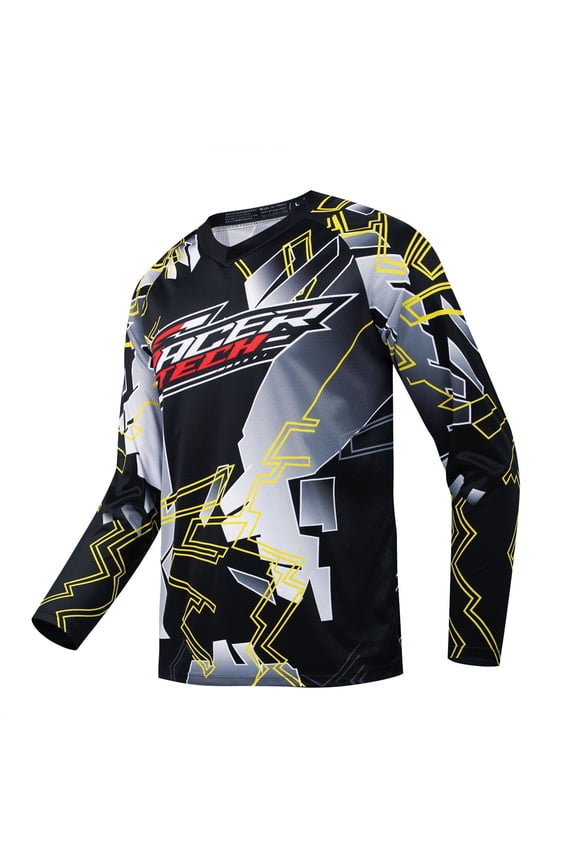 Men's Cycling Jersey MTB T Shirt Long Sleeve Mountain Bike Motorcycle Outdoor Bicycle Clothes