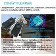 thumbnail image 5 of NATEFEMIN Liftmaster Chamberlain Craftsman Safety Garage Door Sensor Kit Universal 41A5034 Easy to Install, 5 of 10
