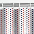 thumbnail image 5 of 4th of July Shower Curtain for Bathroom Decor Independence Day Patriotic Stars Red White and Blue Bath Curtains Sets with Hooks Waterproof Standard 72"x72", 5 of 6