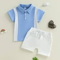 thumbnail image 4 of Casual Sets for Boys Boys Summer Polo Shirt & Shorts set Summer Two Piece Outfits Tracksuit Casual Athletic Sports Matching Brothers Outfits Boys Summer, 4 of 7