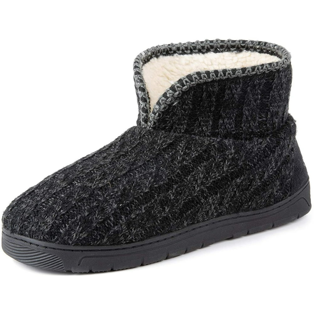 RockDove RockDove Men's Sweater Knit Bootie Slipper with Memory Foam