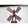 thumbnail image 6 of Ktaxon 6.6FT Wood Windmill Weathervane - Rustic Garden Decor, Wind Direction Indicator, Solid Fir Wood, Carbonized Brown, 6 of 10