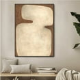 thumbnail image 6 of Brown Abstract Painting Wabi Sabi Wall Art Minimalist Painting Neutral Abstract Art Lare Earth Tone Modern Painting Home Decor, 6 of 8