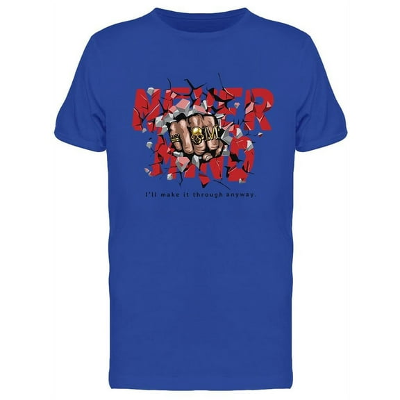 Never Mind And Fist Punching  T-Shirt Men -Image by Shutterstock, Male x-Large