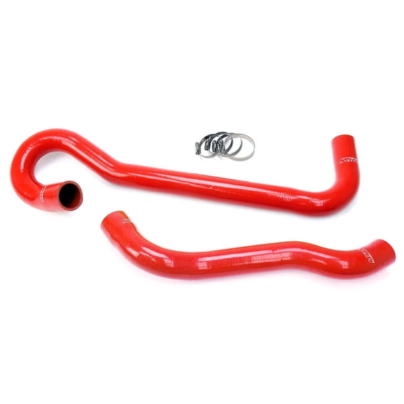 HPS 57-1704-RED-2 Red Silicone Radiator Hose For 2006-2008 Commander 5.7L V8 XK
