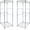 Silver, variant on 2 Pack 5-Tier Steel Tote Rack - Maximize Space, Declutter, Organization, NSF Certified, Bin Storage for Garage, Pantry, Kitchen, Workspace, 5 Shelves, 31″ x 23″ x 68″, Zinc