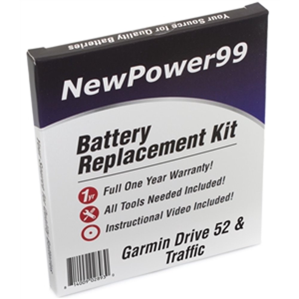 Garmin Drive 52 & Traffic Battery Replacement Kit with Tools, Video