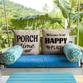 thumbnail image 3 of XUEHUAPIAOPIAO Summer Retro 18” x 18” Farmhouse Decorative Pillow Covers (4 Count), 3 of 6