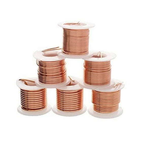 The Beadsmith Wire Elements Lacquered Tarnish-Resistant Copper Wire for Jewelry Making, Copper Color (16-24 Gauge)