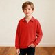 thumbnail image 2 of Camisas de Manga Larga para Niños Tamaño 12-14 Juventud Color Sólido Top de Cuello de Solapa para Chico, Camisa de Botón de Manga Larga Casual para Uso Diario, 2 of 6
