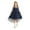 Blue-c, variant on Girl Dresses Contrast Mesh Puff Long Sleeve High Waist A Line Short Dress Girl Party Dress for Girls 5-6 Years