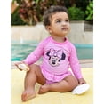 thumbnail image 2 of Disney Minnie Mouse Raglan Rash Guard and Ruffle Bikini Bottom UPF 50+ Swim Set Polka Dots Newborn to Toddler, 2 of 5