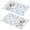 Pioneer Flower Floral-2, variant on Placemat, Pioneer Flower Floral Print Pattern Place Mats Table Mat Set Of 2, PVC Washable Placemats for Party Kitchen Dining Decoration, 18x12 Inch, Fade Resistant
