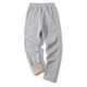 thumbnail image 4 of Pantalones largos de invierno para hombre, rectos, de terciopelo, informales, de uso diario, de rayón, 4 of 4