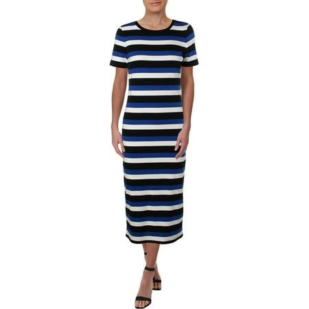 Women's Multi Striped Midi Dress BM Medium