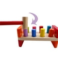 thumbnail image 3 of BESTSKY Deluxe Pound and Roll Wooden Tower Toy With Hammer Pound A Ball Educational Toddler Toys Wooden Pounding Bench For Ages 2+, 3 of 7