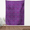 thumbnail image 4 of Geometric Upholstery Fabric by the Yard, Concentric Squares and Circles Shapes Abstract Art, Decorative Fabric for DIY and Home Accents, Purple Blue Pink by Ambesonne, 4 of 5
