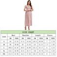 thumbnail image 2 of Yesfashion Floral Print V Neck Maternity Dress Baby Shower Photoshoot Smocked Flutter Sleeve Split A Line Dress, 2 of 2